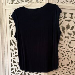 Calvin Klein Navy Blue Women's Essential One Pocket Tee, 2X